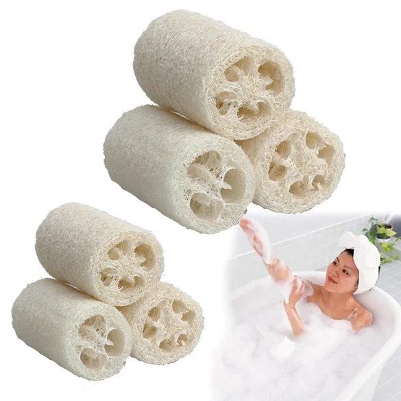 3x натуральный Loofah Luffa Loofa Набор для ванны губка душа|set|scrubber |