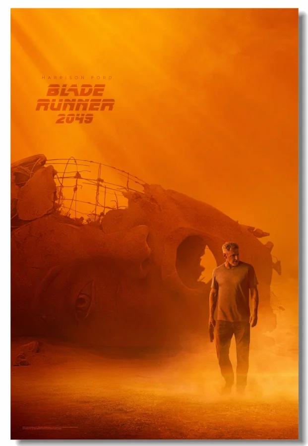Custom Canvas Wall Mural Cartoon Painting Poster Blade Runner 2049 Stickers Living Room Wallpaper Door Sticker Bar Decals #0216# | Дом и сад