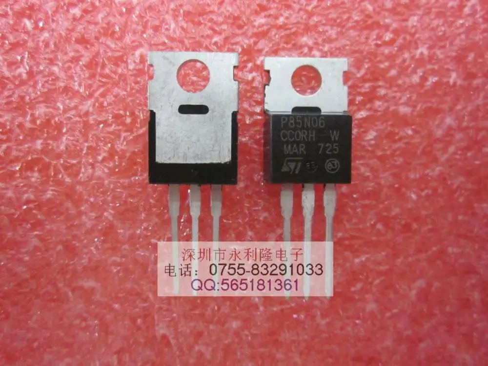 Ади-ic ~ 5 ШТ./ЛОТ P85N06 STP85NF06 TO-220 85A60V |