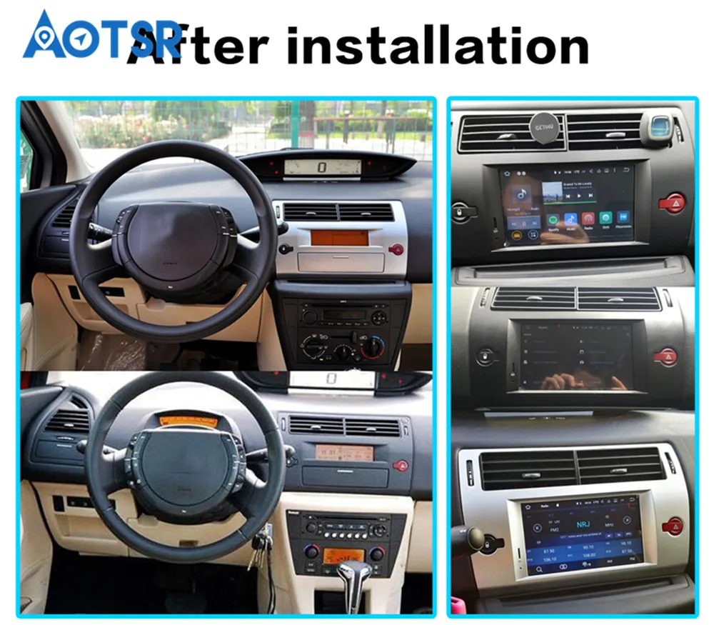 Автомобильный DVD-плеер на платформе Android 9 0 GPS ГЛОНАСС навигатор для Citroen C4 C-Triumph