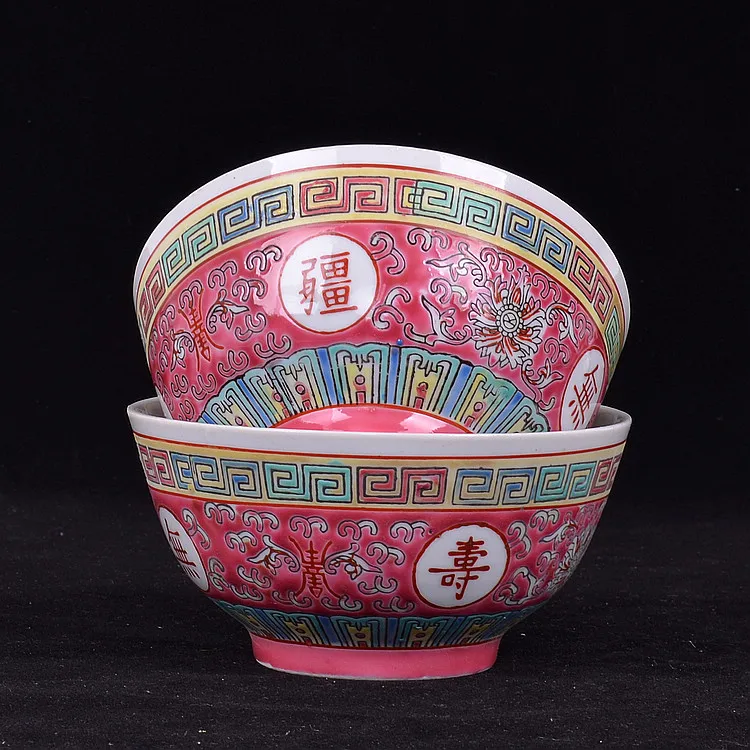 1 шт. керамический фарфор Jingdezhen миска ручная роспись Пастель столовая посуда домашняя посуда суп рисовые миски для художественной коллекции подарки