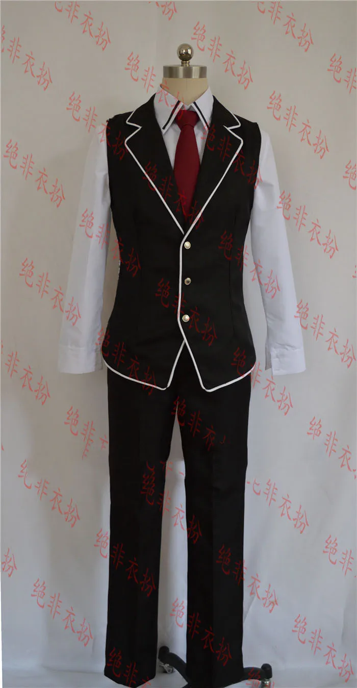 Аниме! DIABOLIK LOVERS Sakamaki Reiji Готическая детская униформа косплей костюм модный мужской/женский ежедневный костюм