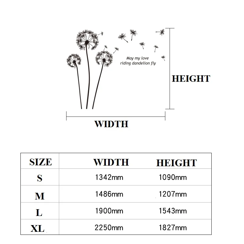 3d наклейка на стену в виде одуванчика Настенная Роспись сделай сам Наклейка для