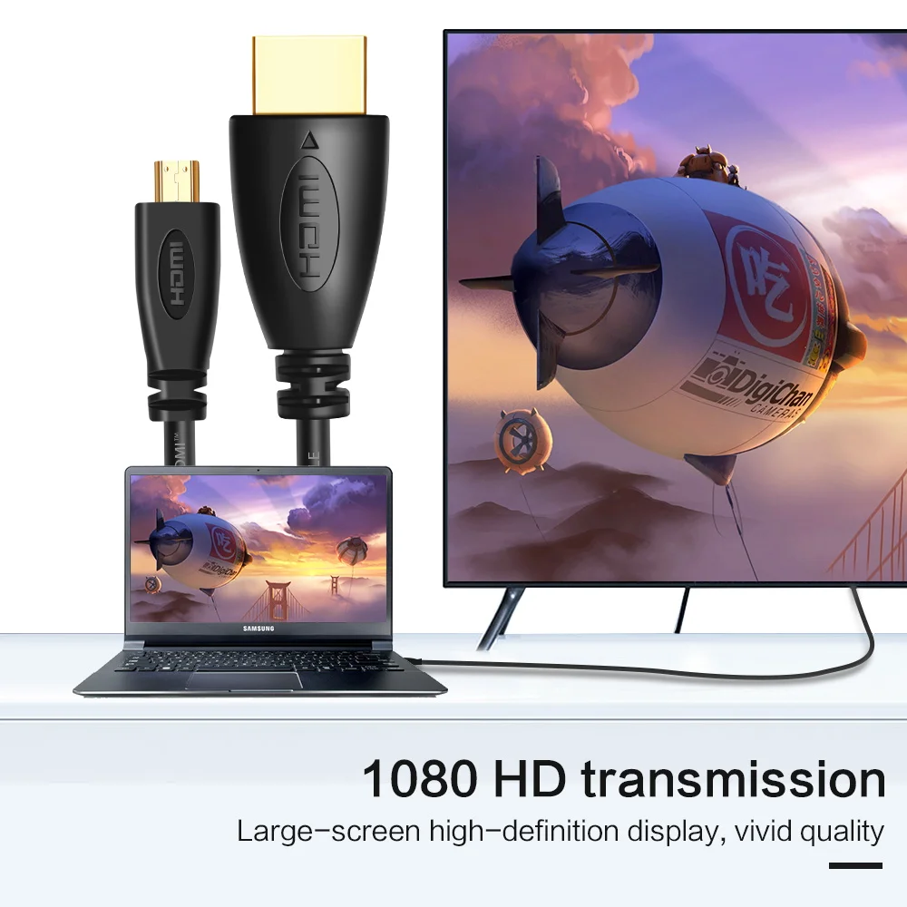 1 4 1080P Micro HDMI совместимый с позолоченный разъем для HDTV проектора плоской камеры м 5