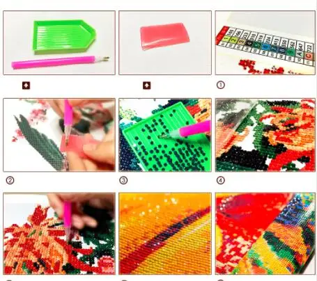 Океан он Книги по искусству S Новый DIY картина вышитая бисером 3 предмета стены