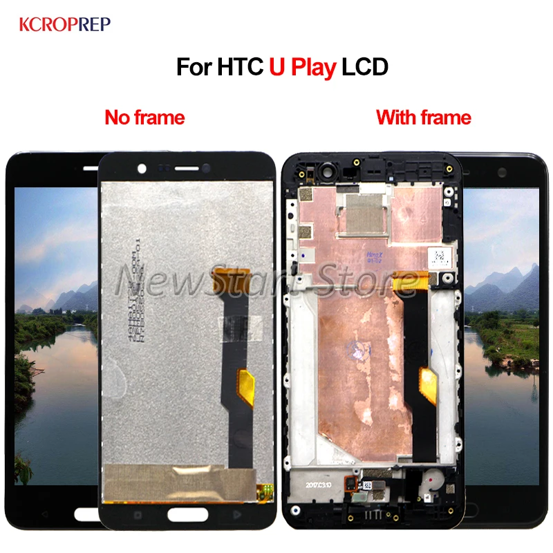 Для HTC U Play ЖК дисплей кодирующий преобразователь сенсорного экрана в сборе 5 2
