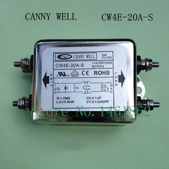 

CW4E-20A-S EMI 110-250V 20A power supply filter staticizer Electrical Equipment Supplies Power Adapters