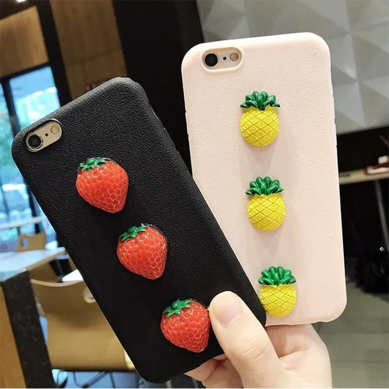 Прекрасный ананас клубника Дело Симпатичные Фрукты чехол для телефона