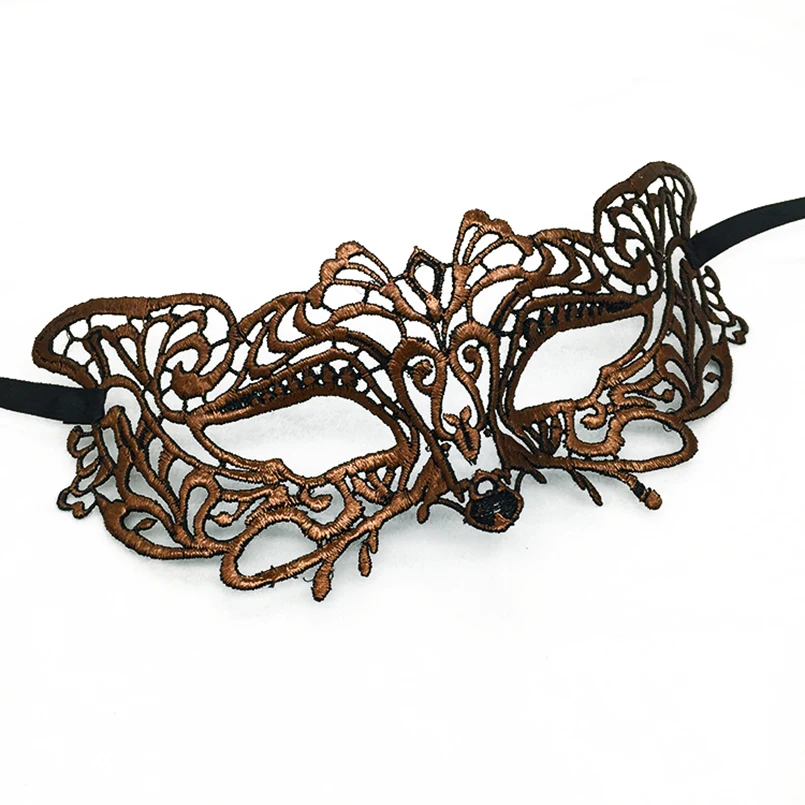 PF Тигр маска верхняя половина лица кружева для маскарадный костюм вечеринок