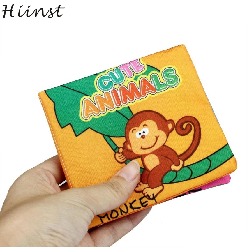 Современная мягкая Бесшумная книга HIINST для малышей детская игрушка тканевая