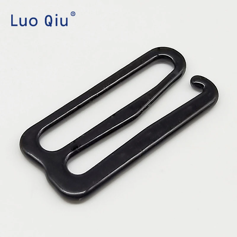 Luo Qiu 20 шт./лот 20 мм Окрашенный черный Тип 9 металлический стержень пряжки-зажимы для нижнего белья аксессуары для регулировки DIY Высокое качество зажимы