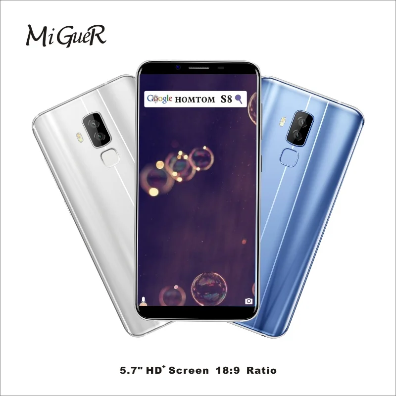 Мобильный телефон HOMTOM S8 4G LTE 5 7 &quotHD + экран 18:9 Соотношение 4 Гб 64 ГБ Android 0