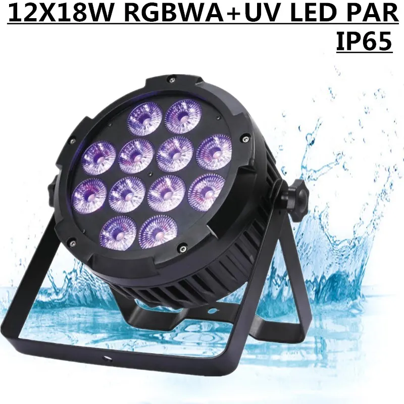 12X18W RGBWA + УФ Водонепроницаемый светодиодный светильник Par IP65 PAR DMX для мытья