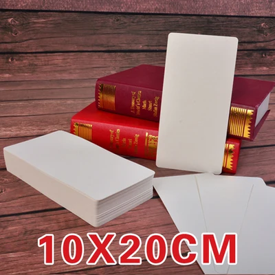 100 листов 350 г матовые белые бумажные карточки DIY закладки карточки для рисования
