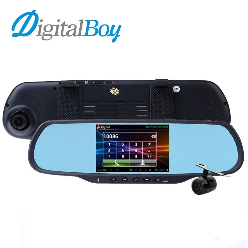 Digitalboy 5.0 "двойной cam Автомобильные видеорегистраторы 1 ГБ Оперативная память 8
