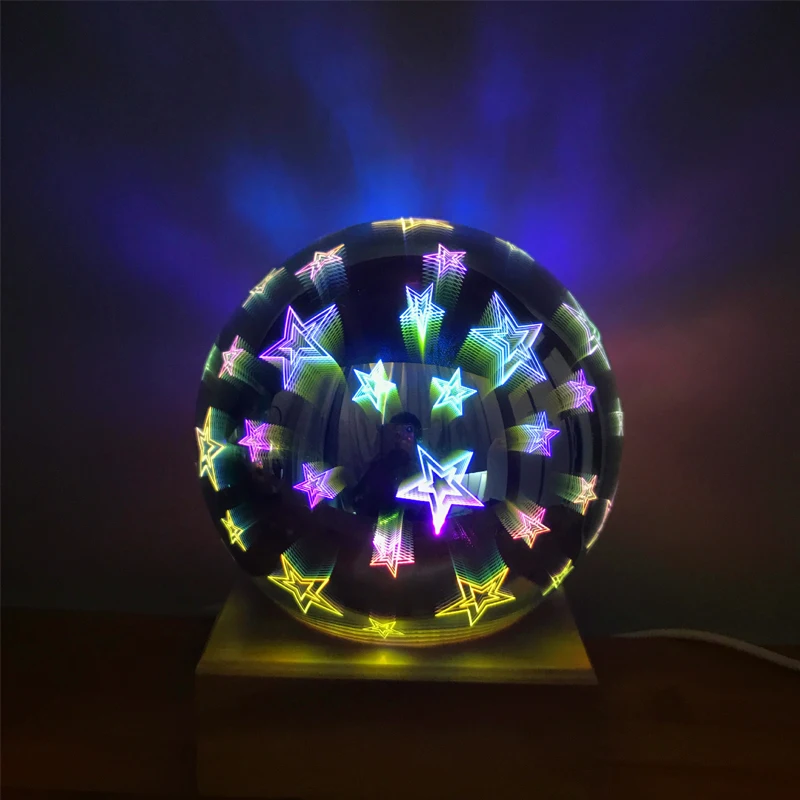 Новинка 2019 для дропшиппинга 3D стеклянный волшебный светильник Usb креативное