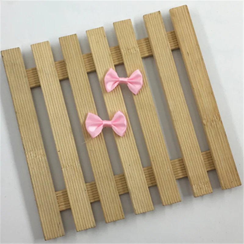 6 шт. атласная Цветочная аппликация с бантом для шитья рукоделия ткань детской