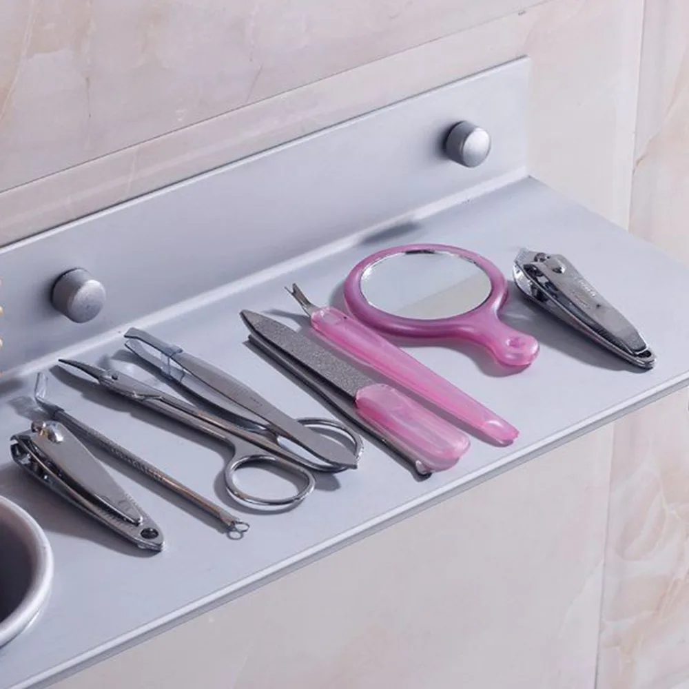 Космический алюминиевый органайзер для хранения на полке держатель фена