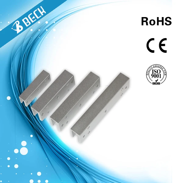 U образный Дверь Кронштейн Для Магнитный Замок Установлен На Стеклянные