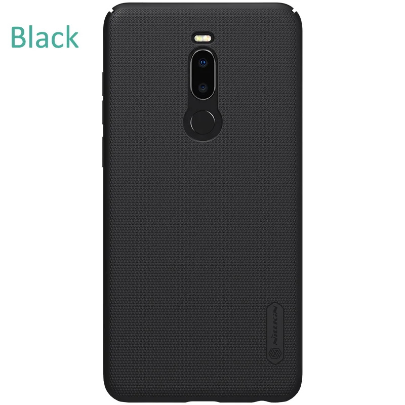 Матовый чехол NILLKIN для Meizu Note 8X8 V8 жесткий пластиковый Задний защитный чехол - Цвет: Black