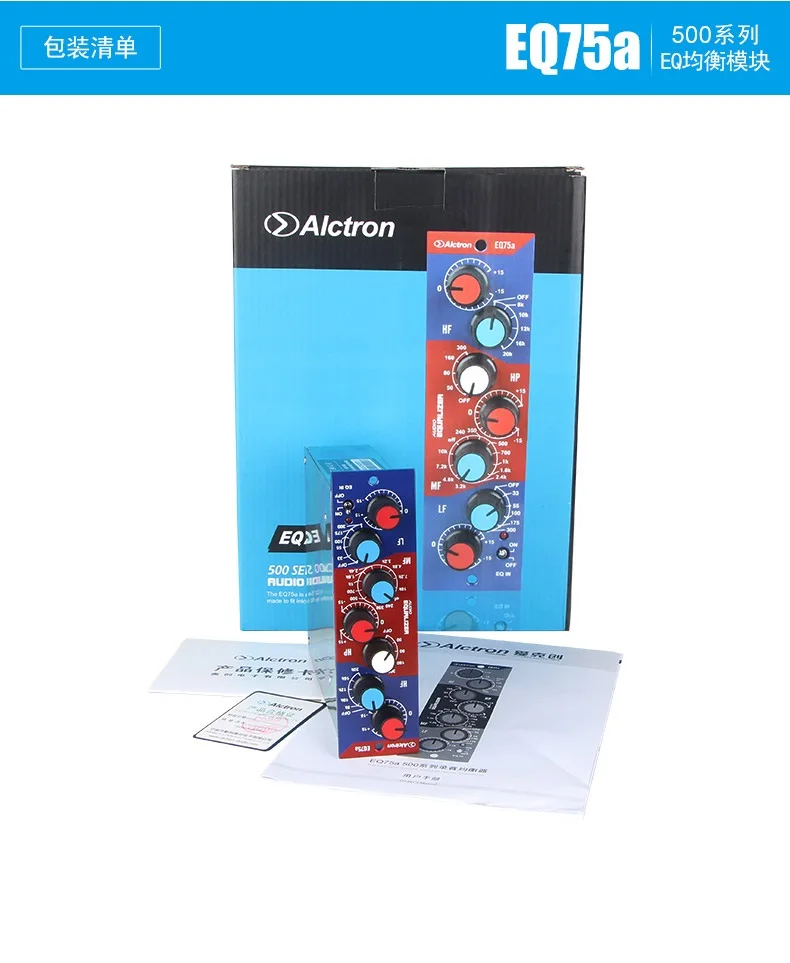 Alctron EQ75a 500 серия стойка в винтажном стиле эквалайзер микрофон/инструмент предусилитель для сцены, эквалайзер