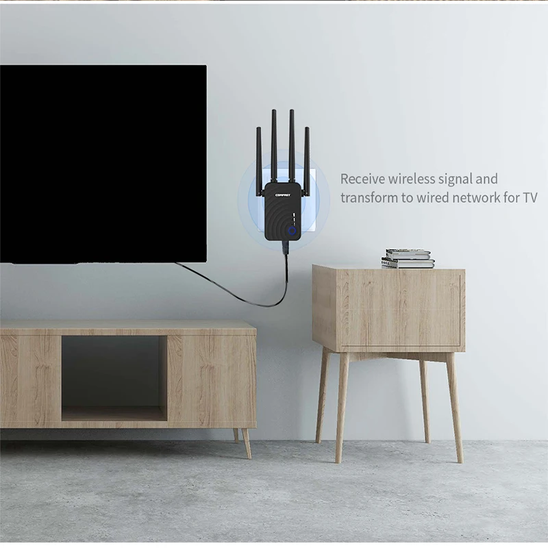 COMFAST Wifi ретранслятор CF-WR754AC 1200 Мбит/с домашний беспроводной WiFi расширитель