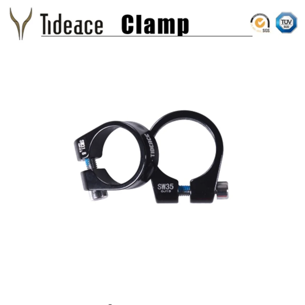 Tideace алюминиевый подседельный зажим Abrazadera MTB велосипед 31,8 или 34,9 мм Ciclismo Bicicleta зажим стойки сиденья велосипеда 27,2 мм или 31,6 мм