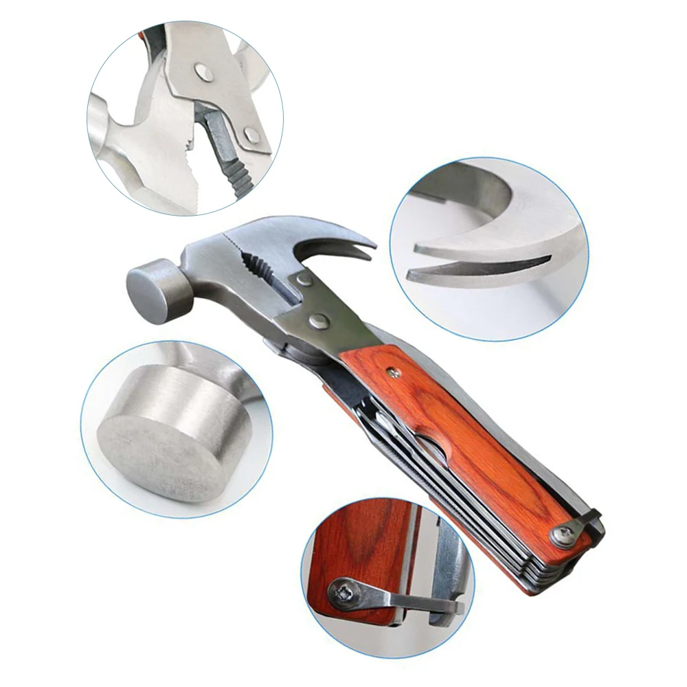 AIEOE Многофункциональный коготь молоток долото отвертка плоскогубцы пилы Набор