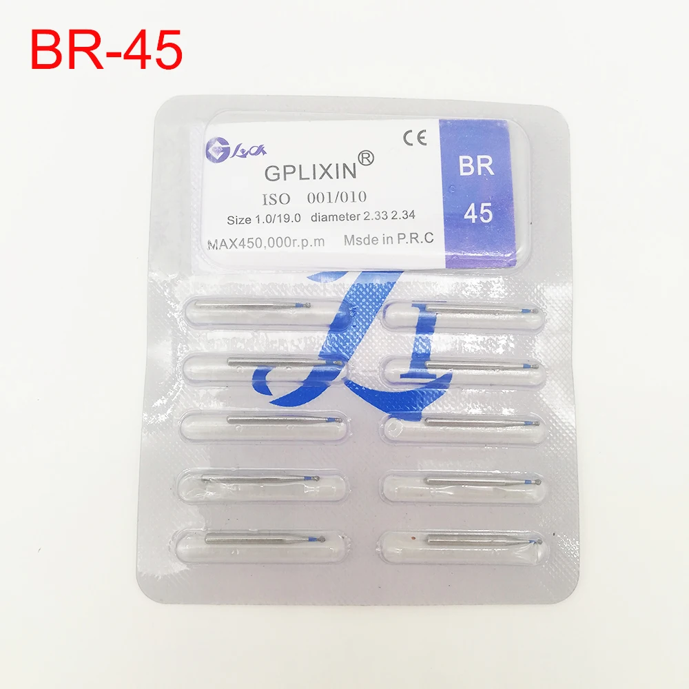 BR-31 Dental Diamond Burs Drill Dentistry Burs High Speed Handpiece Handle Diameter 1.6mm Dentist Tools BR-41 TR-13 FO32