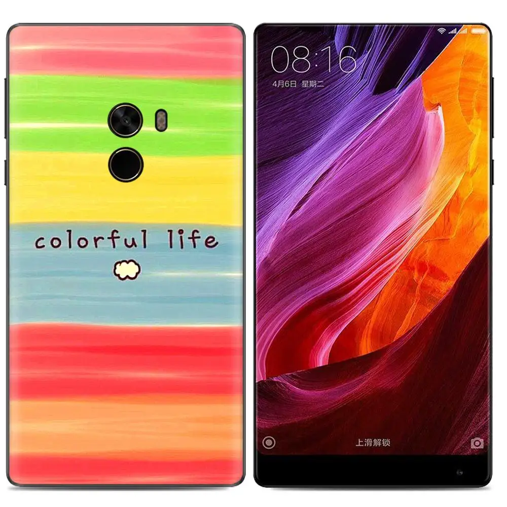 Soft Phone Case For Xiaomi Mix 2 5.99-inch Stylish Design Colorful Painted TPU Silicone Back Cover |