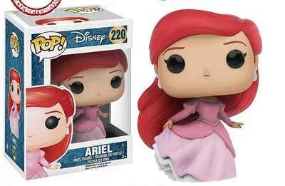 Funko pop Ариэль Рапунцель Золушка Тиана Фигурки ПВХ Модель Коллекция подарок