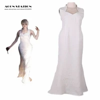 customized free shipping final fantasy lunafreya nox fleuret costume cosplay white brands evening dress