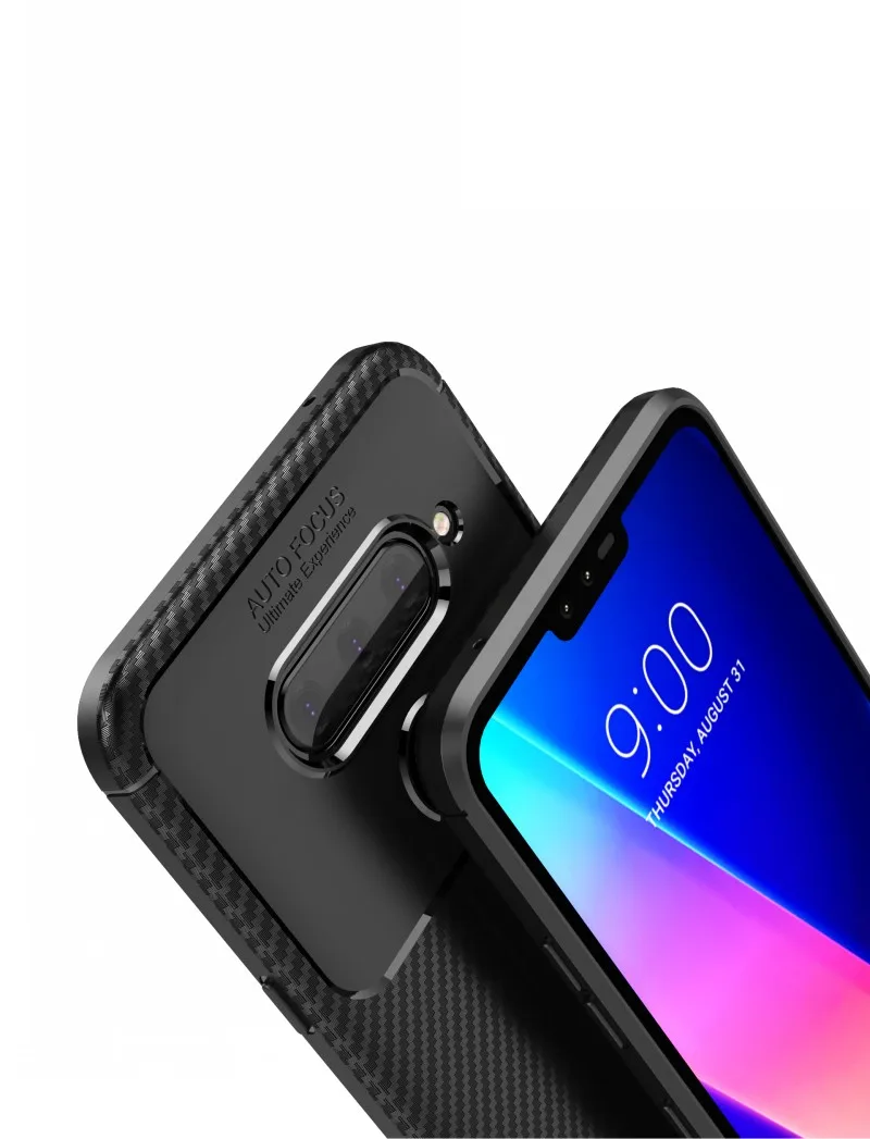 Чехол для LG V50 V40 G8 G8s чехол thinq панцири Мягкий Силиконовый противоударный ТПУ чехол из углеродного волокна для LG Stylo 5 W10 W30 K40 K12 чехол