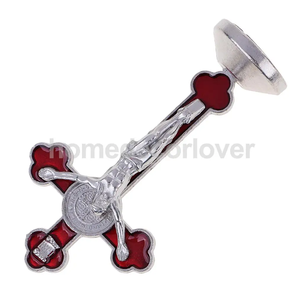 Статуя с распятием Иисуса магнитная фигурка Креста религиозный аксессуар