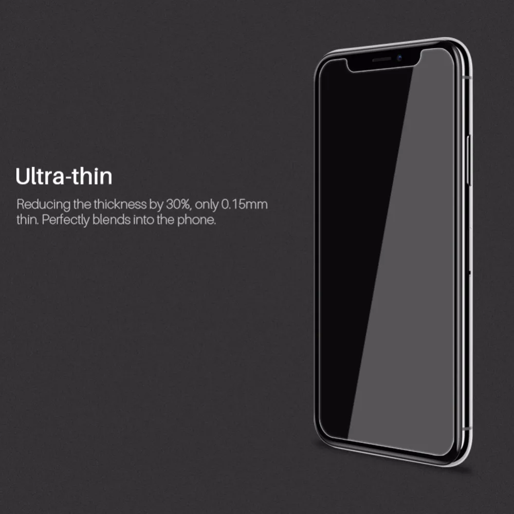 Для iPhone X XS стекло Nillkin Super T + Pro ультратонкое для iPhoneXS Закаленное протектор экрана