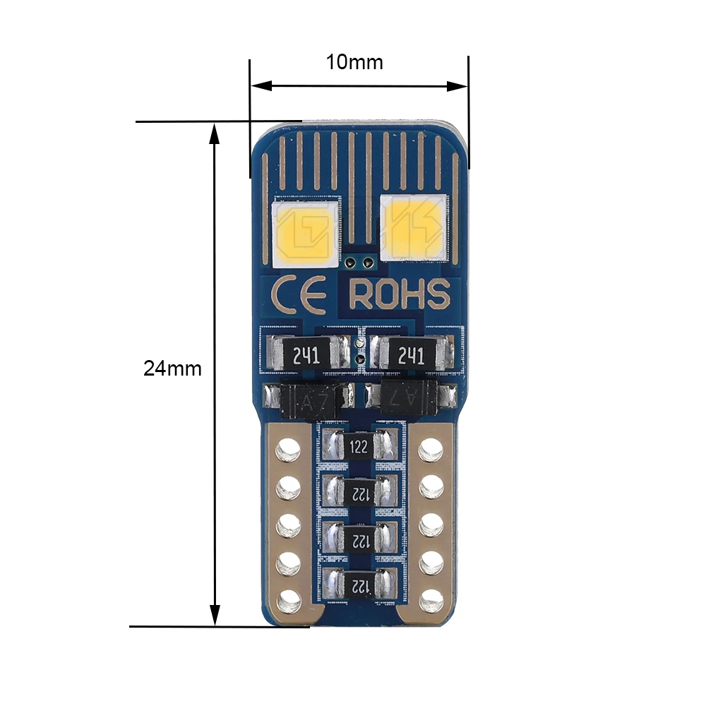 2019 New Super Bright 10pcs T10 LED 4smd 3030 led W5W Car light t10 CANBUS No Error Clearance Lights auto Reading Lamp 12v | Автомобили и