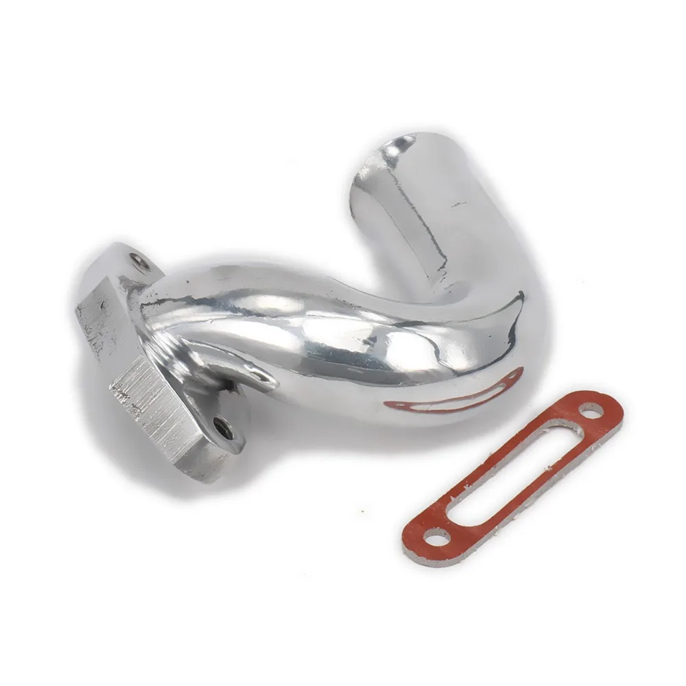 RCAWD полированный Выпускной боковой коллектор + прокладка из алюминиевого сплава