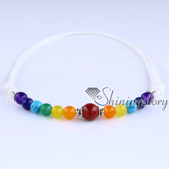 7 ожерелье чакры из лечебные украшения балансирующее буддистские молевые шарики