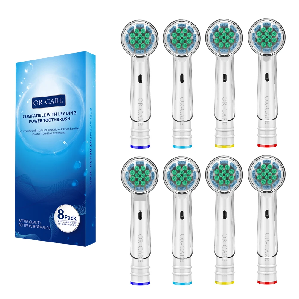 Сменные насадки для зубной щетки Oral b 8 шт. с чехлом головки подходят