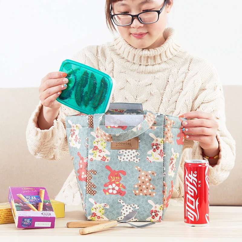 Модная Портативная изолированная сумка для ланча из Оксфорда Термосумка еды