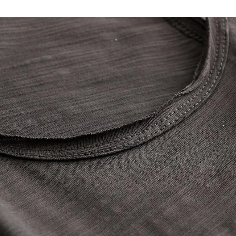 Vikuta Высокое качество i-образный грубые края женщины tank top soft свободный тип хлопок