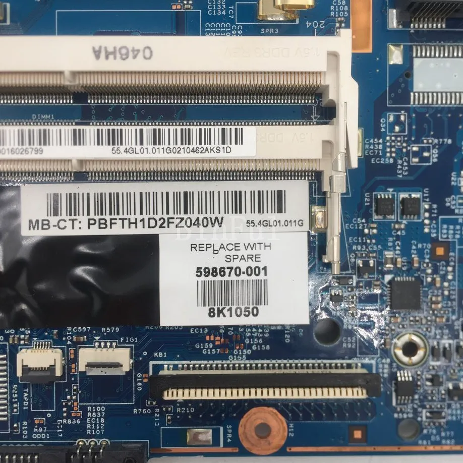 Материнская плата 598670-001 598670-501 598670-601 для ноутбука HP Probook 4720s 4520s материнская HM57 HD5470