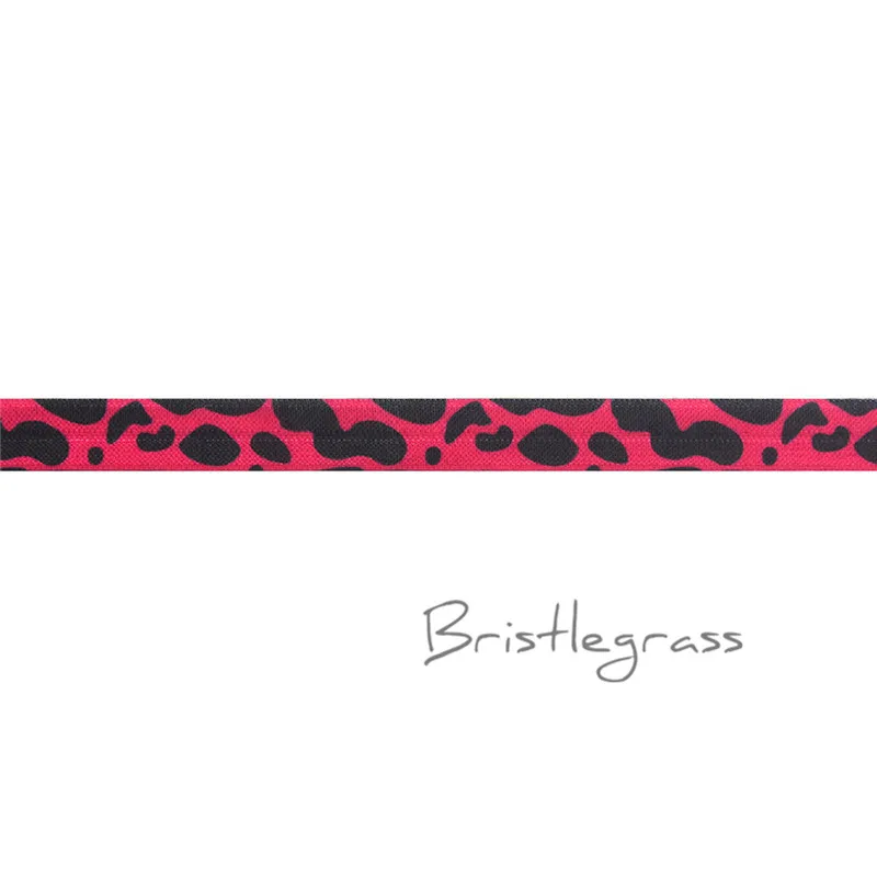 Virtual Pink BRISTLEGRASS 2 ярда 5/" 1,5 см Сова Фламинго цветочный принт враг складной над эластичными повязка из спандекса волос галстук платье с повязкой швейная отделка - Цвет: Virtual Pink