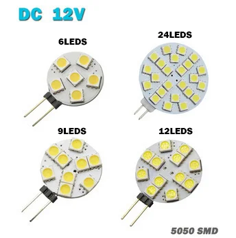 Оптовая продажа, 1 Вт-3 Вт G4 светодиодный 5050 SMD 360 градусов, белая морская лампа для освещения, светодиодная лампа постоянного тока 12 В 6/9/12/24LED s
