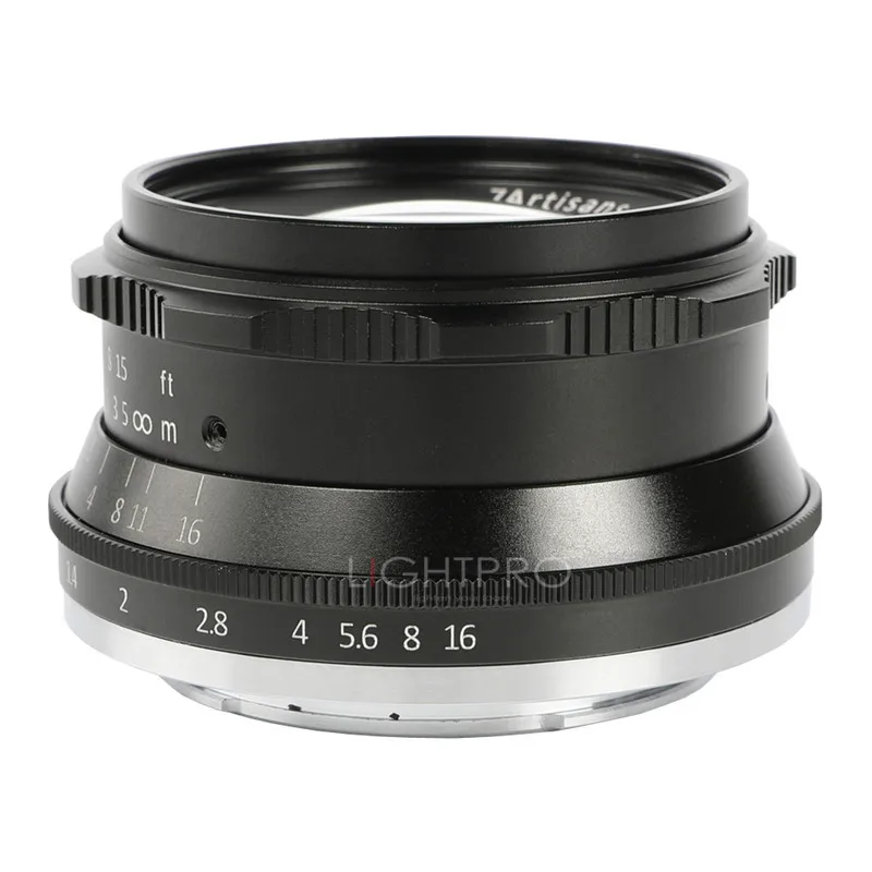 Объектив 7artisans 35 мм F1.2 Prime для Sony E mount/Fuji XF беззеркальная камера ручная фокусировка