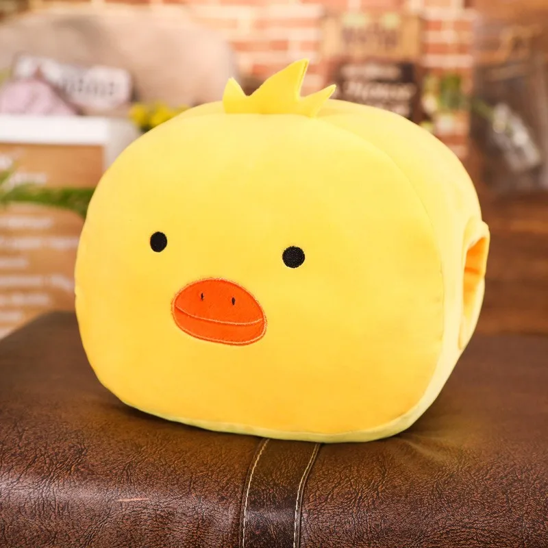 Duck Милая мультяшная теплая мягкая плюшевая набивная Подушка, животные, хомяк, утка, эльф, Тоторо, Хаски, медведь, свинья, лиса, игрушка, подарок для девочки - Цвет: Duck