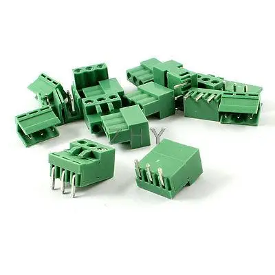 10 компл. AC 300V 10A 5 08 мм интервал 3 штифта винтовой подключаемый клеммный блок