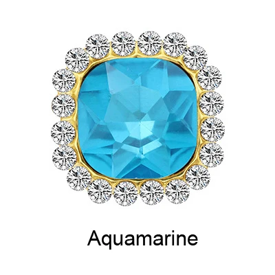 aquamarine Камень 10 мм Кристалл страз квадратной формы Швейные Стразы для украшения платья Стразы Ремесло пришить стразы для одежды - Цвет: aquamarine