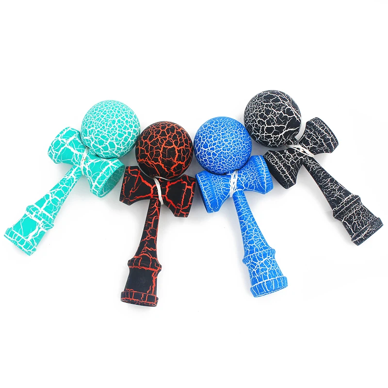 Горячие деревянные спортивные игрушки Kendama, уличные игрушки, шарики, два цвета, трещины из бука, для детей и взрослых, спортивные мячи, здоровые, для активного отдыха
