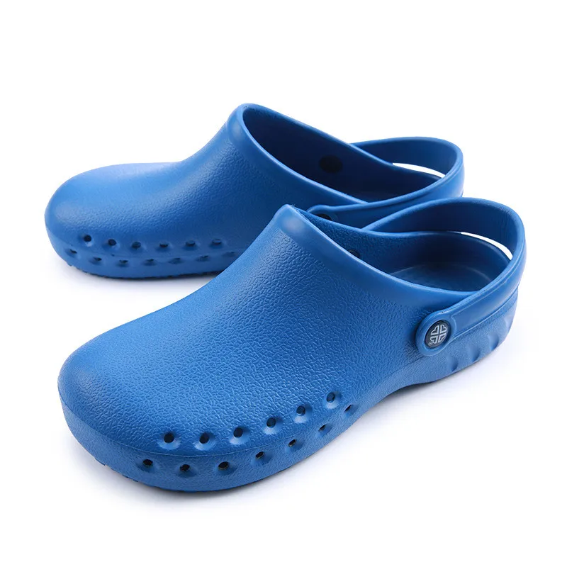 Dark Blue Lizeruee, мужские сандалии, EVA, летние сабо, унисекс, доктор, уход за больными, противоскользящие, стоматологическая больница, забивает лабораторную чистку, защитная Рабочая одежда, скольжения - Цвет: Dark Blue